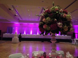 Head table lighting